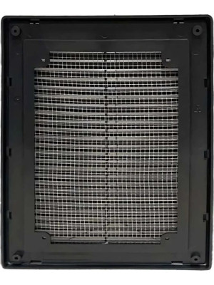 Решётка вентиляционная с рамкой 15×20 графит, HOMY VR1520-G сзади