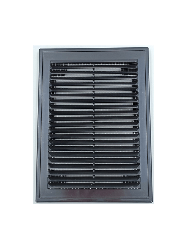 Решётка вентиляционная с рамкой 15×20 чёрная, HOMY VR1520-B