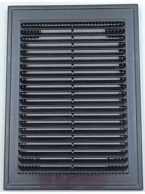 Решётка вентиляционная с рамкой 15×20 чёрная, HOMY VR1520-B