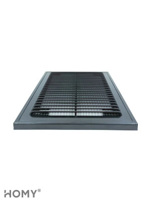 Решётка вентиляционная с рамкой 15×20 чёрная, HOMY VR1520-B 3