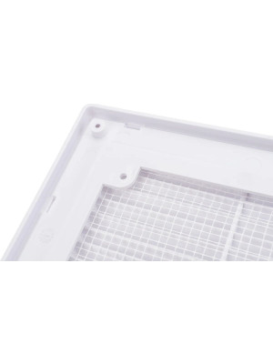 Решётка вентиляционная с рамкой 18×25 белая, HOMY VR1825-W вблизи