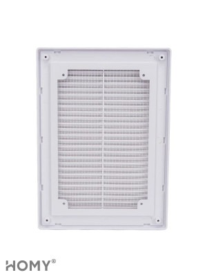 Решётка вентиляционная с рамкой 18×25 белая, HOMY VR1825-W 2