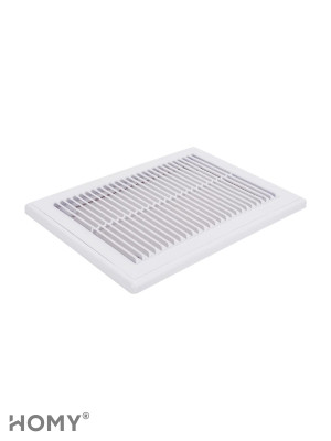 Решётка вентиляционная с рамкой 18×25 белая, HOMY VR1825-W 3