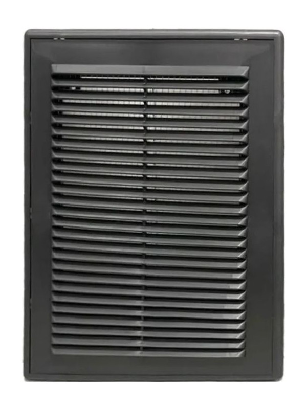 Решётка вентиляционная с рамкой 18×25 графит, HOMY VR1825-G