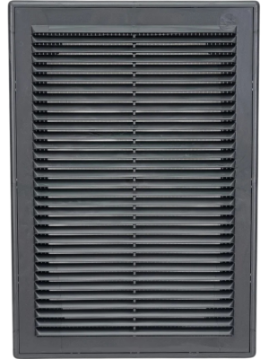 Решётка вентиляционная с рамкой 18×25 графит, HOMY VR1825-G