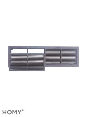 Решётка переточная 45×13 см коричневая, HOMY Air PR4513-BR 4