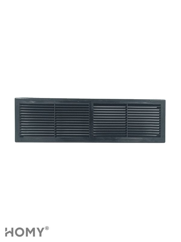 Решётка переточная 45×13 см чёрная, HOMY Air PR4513-B 1
