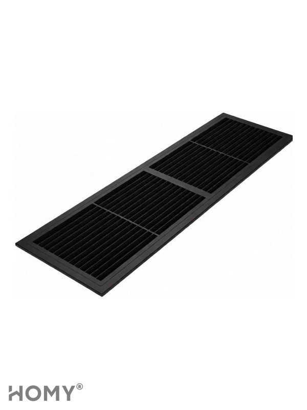 Решётка переточная 45×13 см чёрная, HOMY Air PR4513-B 2