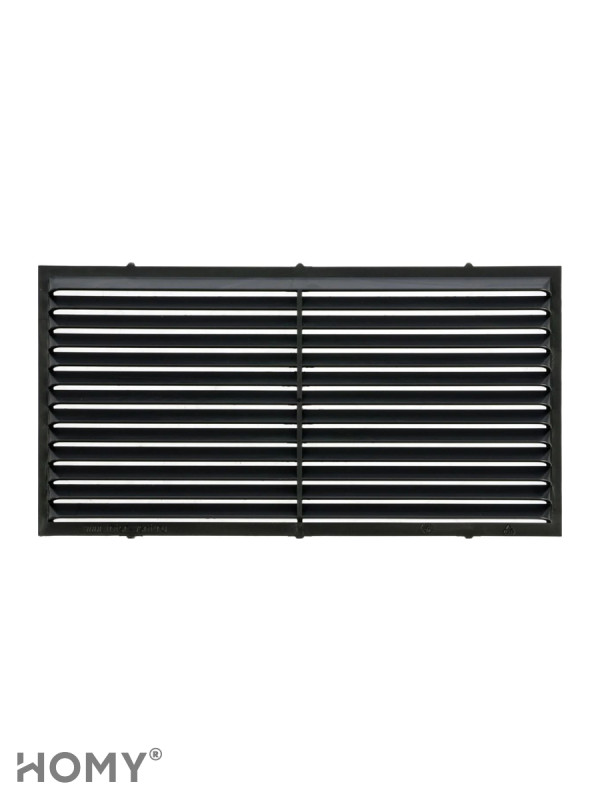 Вставка вентиляционная 11×22 см чёрная, HOMY Air VI1122-B 1