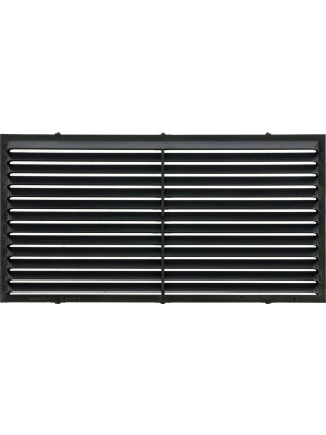 Вставка вентиляционная 11×22 см чёрная, HOMY Air VI1122-B
