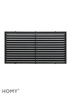 Вставка вентиляционная 11×22 см чёрная, HOMY Air VI1122-B 1
