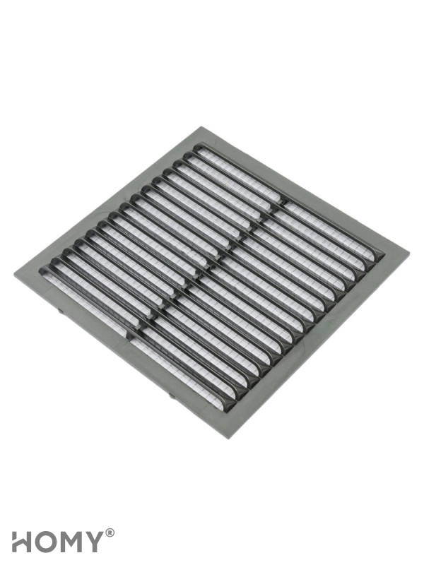 Вставка вентиляционная 13×13 см коричневая, HOMY Air VI1313-BR 3
