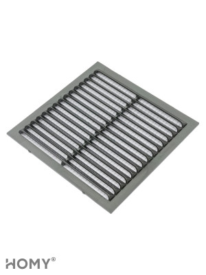 Вставка вентиляционная 13×13 см коричневая, HOMY Air VI1313-BR 3