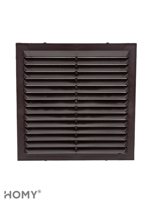 Вставка вентиляционная 13×13 см коричневая, HOMY Air VI1313-BR 1