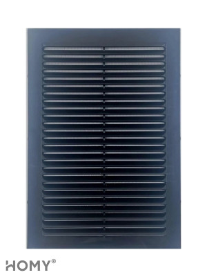 Вставка вентиляционная 17×24 см чёрная, HOMY Air VI1724-B 1