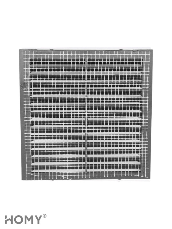 Вставка вентиляционная 23×23 см графит, HOMY Air VI2323-G 3