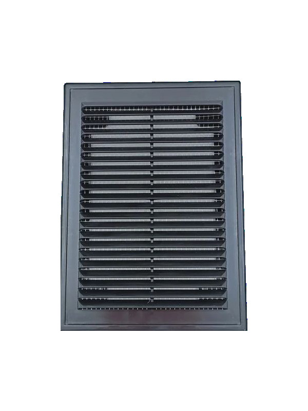 Решётка вентиляционная с рамкой 18×25 чёрная, HOMY VR1825-B