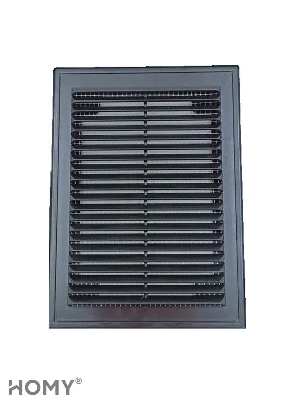 Решётка вентиляционная с рамкой 18×25 чёрная, HOMY VR1825-B 1