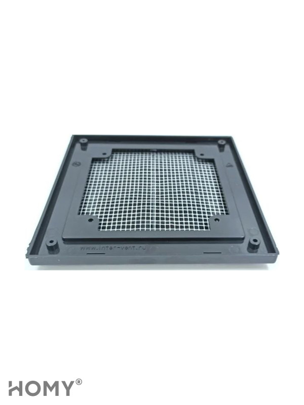 Решётка вентиляционная с рамкой 18×25 чёрная, HOMY VR1825-B 3