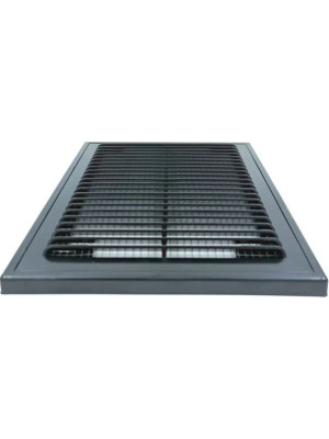 Решётка вентиляционная с рамкой 18×25 чёрная, HOMY VR1825-B 3