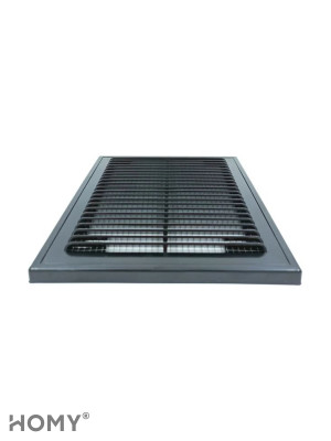 Решётка вентиляционная с рамкой 18×25 чёрная, HOMY VR1825-B 4