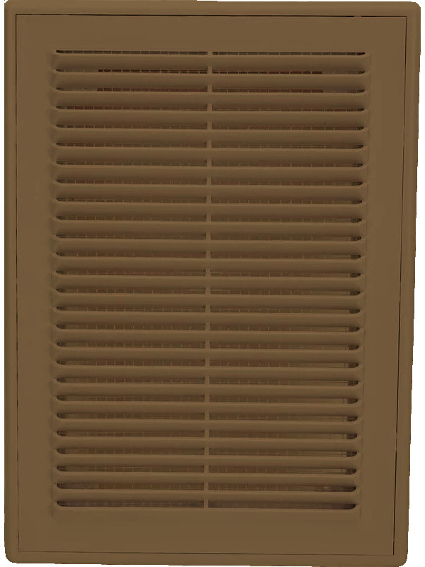 Решётка вентиляционная с рамкой 18×25 коричневая, VR1825-BR