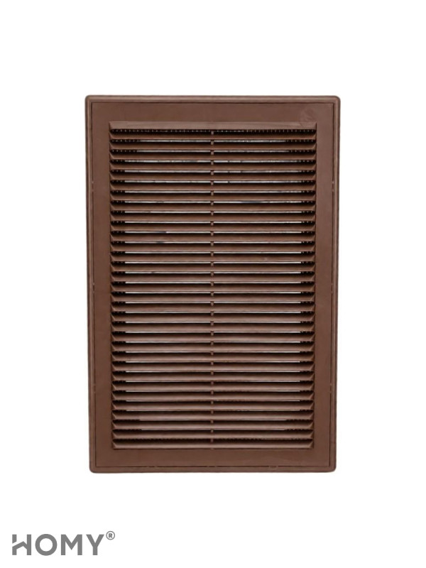 Решётка вентиляционная с рамкой 18×25 коричневая, VR1825-BR 1