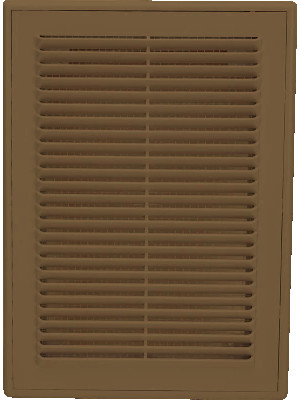 Решётка вентиляционная с рамкой 18×25 коричневая, VR1825-BR