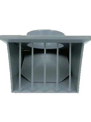 Выход стенной D125 с обратным клапаном графит, HOMY VS125-G 2