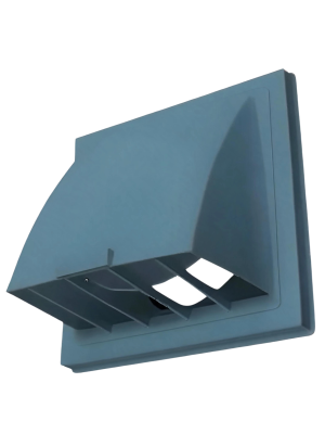 Выход стенной D125 с обратным клапаном графит, HOMY VS125-G