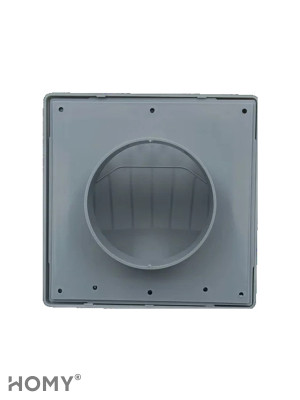 Выход стенной D125 с обратным клапаном графит, HOMY VS125-G 3