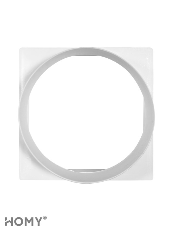Переход квадрат 125×125 на D120, HOMY Air PK125 2