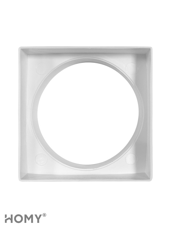 Переход квадрат 125×125 на D120, HOMY Air PK125 3