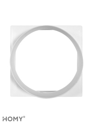 Переход квадрат 125×125 на D120, HOMY Air PK125 2