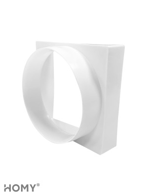 Переход квадрат 125×125 на D120, HOMY Air PK125 1
