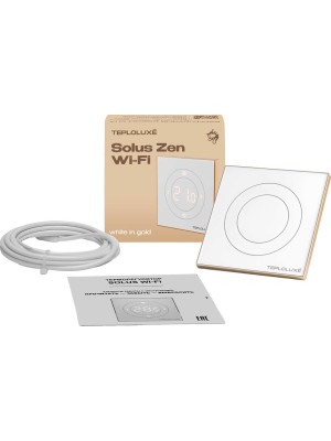 Терморегулятор Теплолюкс Solus Zen Wi-Fi белый/золото 2