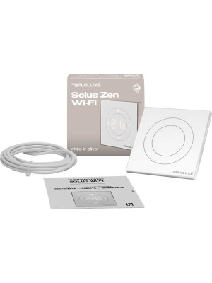 Терморегулятор Теплолюкс Solus Zen Wi-Fi белый/серебро 1