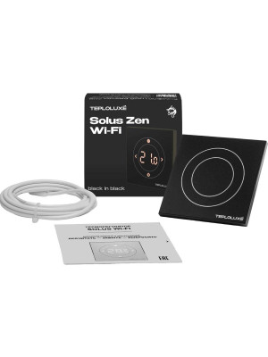 Терморегулятор Теплолюкс Solus Zen Wi-Fi черный/черный 1
