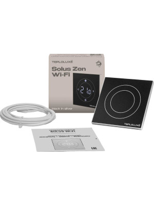 Терморегулятор Теплолюкс Solus Zen Wi-Fi черный/серебро 2