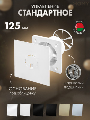 Вентилятор 125 тихий без стекла клапан Dream125-PWG-DK125