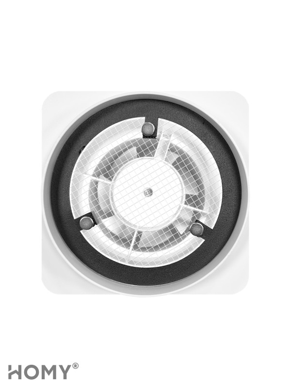 Решетка 150 с вентилятором 100 белая таймер HV100150WT 2