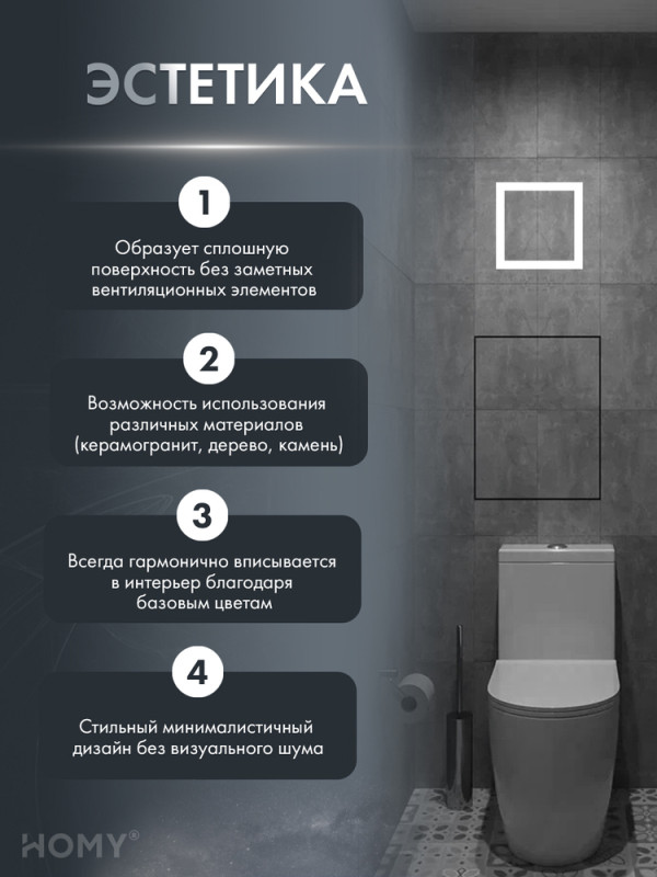 Щелевая решетка с вентилятором 125 тихий белый VPH125WMS эстетика