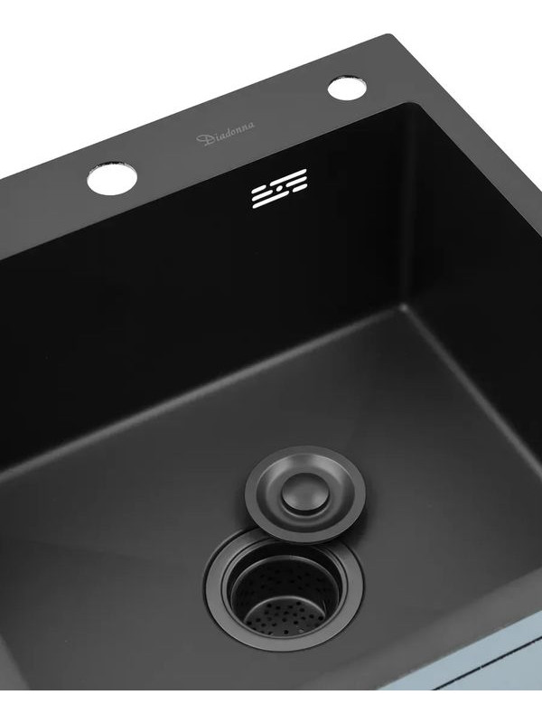 Кухонная мойка Diadonna S5050B-1 графит 4