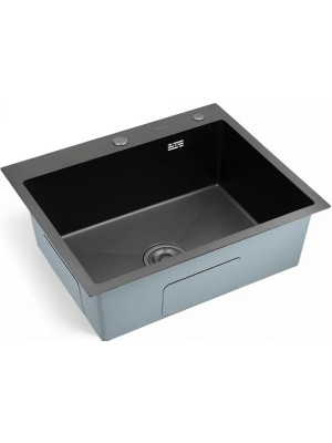 Кухонная мойка Diadonna S6050B-2 графит 2