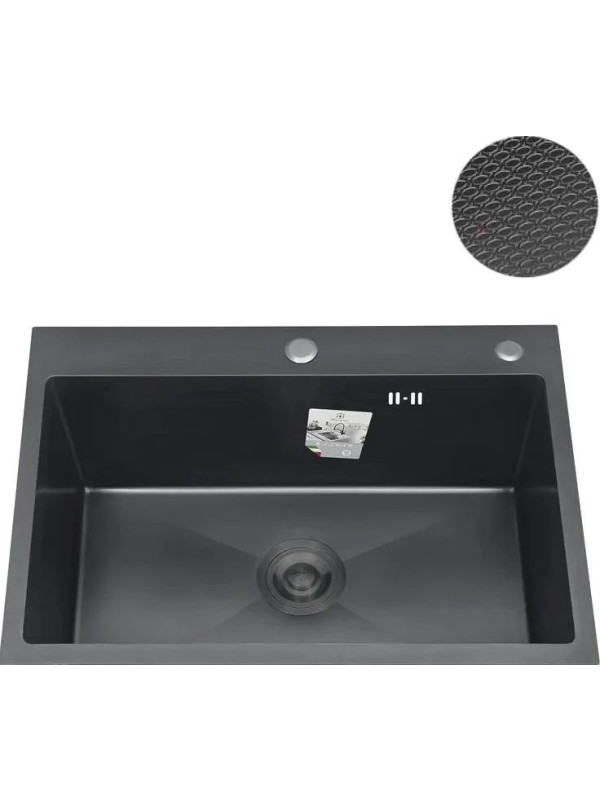 Кухонная мойка Diadonna S7050B-2 графит 1