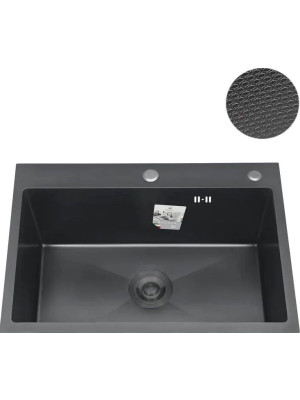 Кухонная мойка Diadonna S7050B-2 графит 1