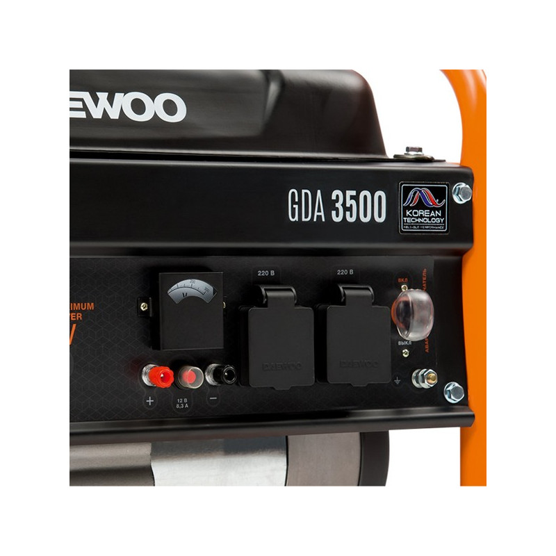 Бензиновый генератор Daewoo Power GDA 3500 панель управления