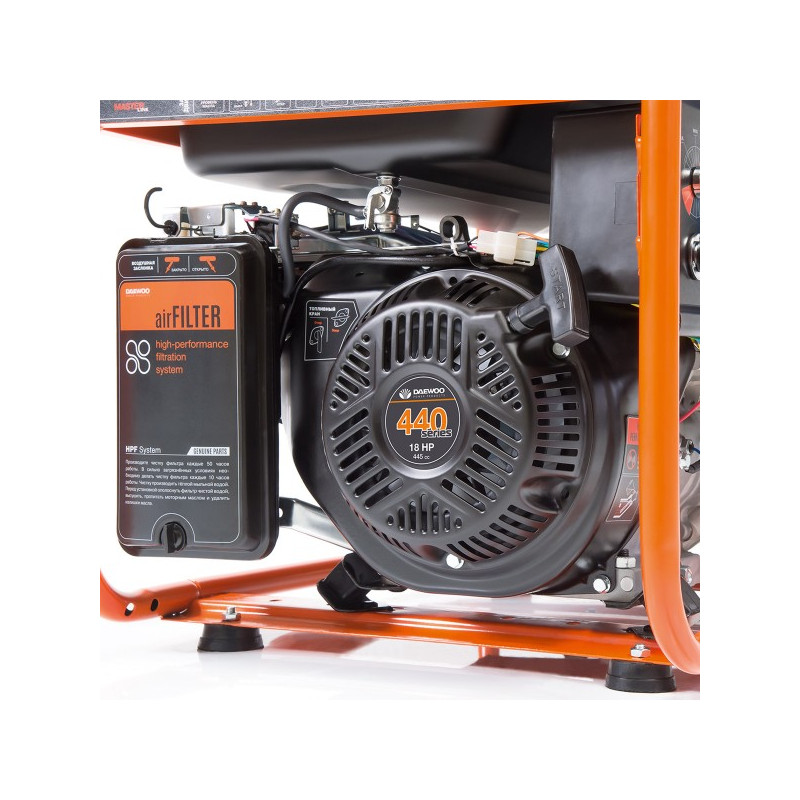 Бензиновый генератор Daewoo Power GDA 8500E-3 вентиляция