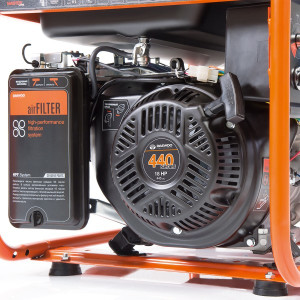 Бензиновый генератор Daewoo Power GDA 8500E-3 вентиляция