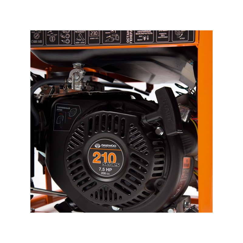 Бензиновый генератор Daewoo Power GDA 3500 E вентилятор